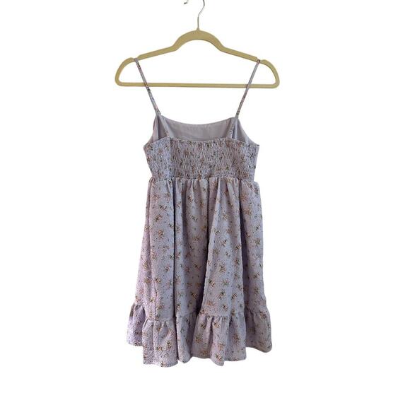 ✨ All in Favor Spaghetti Strap Mini Dress – Ruched Back | Lavender | Small | NWT - Picture 3 of 6